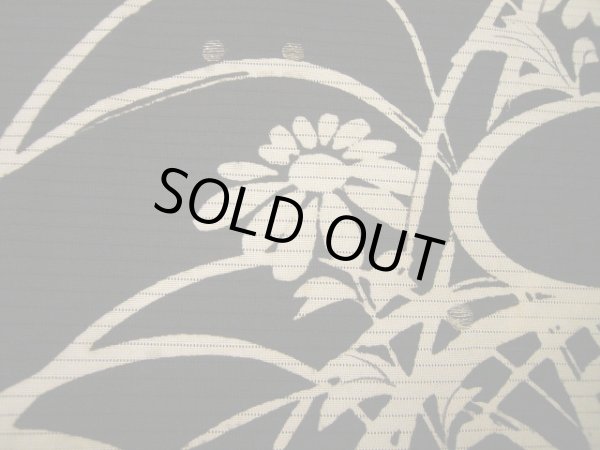 画像17: E1112J 留袖 女性用着物 シルク（正絹）   黒 草 【中古】 【USED】 【リサイクル】 ★★☆☆☆ (17)