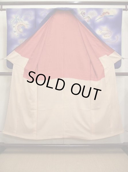 画像2: E423A 訪問着 女性用着物 シルク(正絹)   紫 楽器 【中古】 【USED】 【リサイクル】 ★★★☆☆ (2)