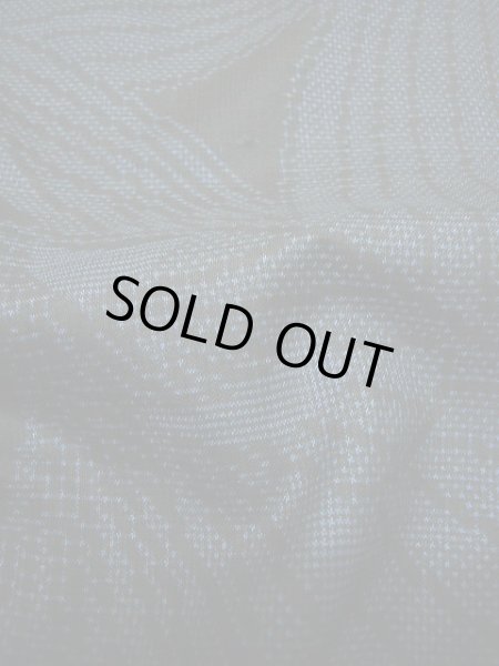 画像11: E706R 大島紬 女性用着物 シルク(正絹)   黒 葉 【中古】 【USED】 【リサイクル】 ★★★☆☆ (11)