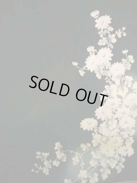 画像5: E723Q 留袖 女性用着物 シルク(正絹)   黒 菊 【中古】 【USED】 【リサイクル】 ★★★☆☆ (5)