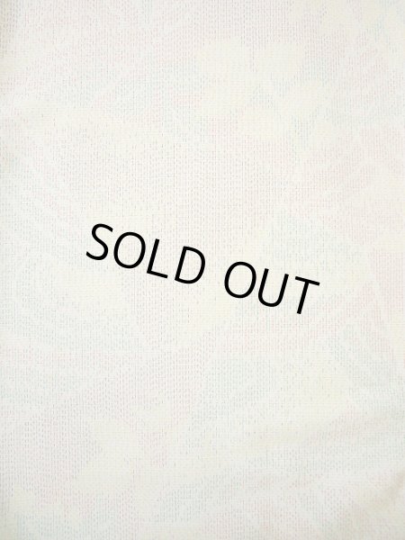 画像4: F0128S 十日町紬 女性用着物 シルク(正絹)  クリーミーな クリーム 葉 【中古】 【USED】 【リサイクル】 ★★★★☆ (4)