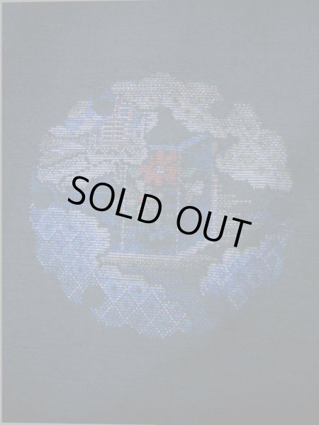 画像4: F0407V 紬 女性用着物 シルク(正絹)  ダークな ネイビー(紺) 雪 【中古】 【USED】 【リサイクル】 ★★★★☆ (4)