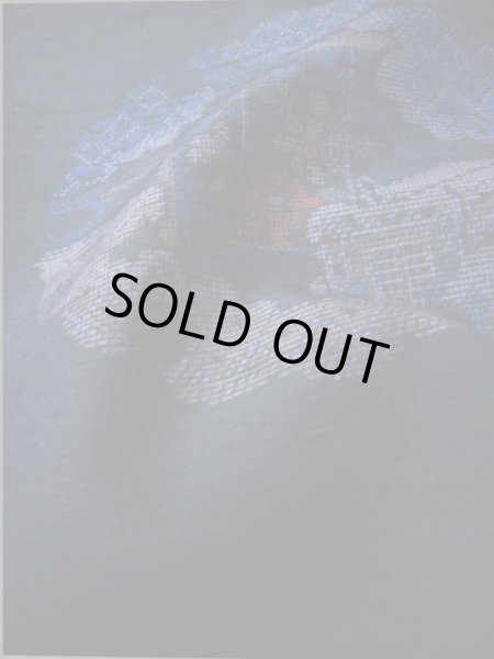 画像6: F0407V 紬 女性用着物 シルク(正絹)  ダークな ネイビー(紺) 雪 【中古】 【USED】 【リサイクル】 ★★★★☆ (6)