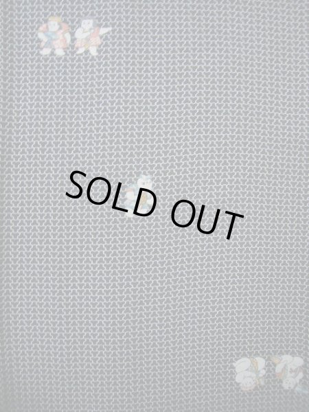 画像3: F0413W 小紋 女性用着物 シルク(正絹)   黒 童子 【中古】 【USED】 【リサイクル】 ★★★★☆ (3)