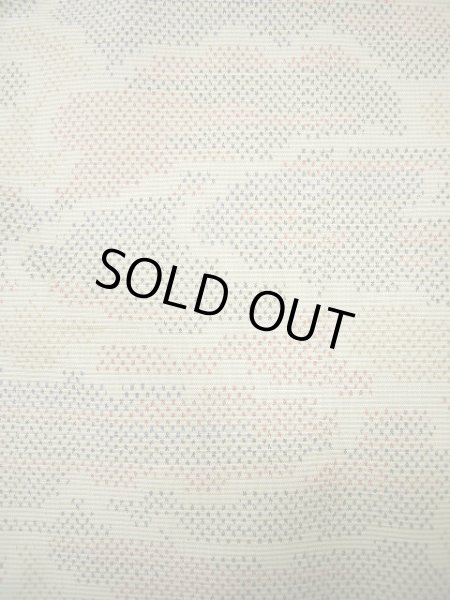 画像5: F0422V 紬 女性用着物 シルク(正絹)  クリーミーな ベージュ 雲 【中古】 【USED】 【リサイクル】 ★★★★☆ (5)