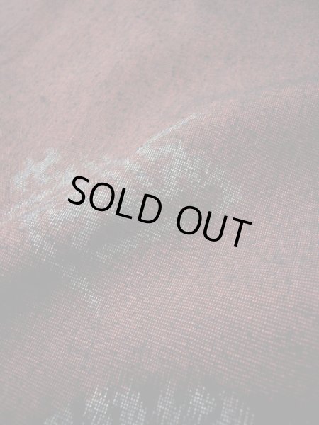 画像11: F0512X 紬 女性用着物 シルク(正絹) スモーキーな ダークな 赤 丸 【中古】 【USED】 【リサイクル】 ★★★★☆ (11)