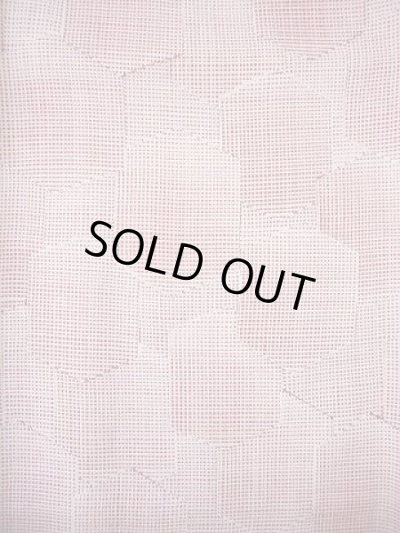 画像4: F0523O 小紋 女性用着物 シルク(正絹)   オフ ホワイト 亀甲 【中古】 【USED】 【リサイクル】 ★★★★☆ (4)