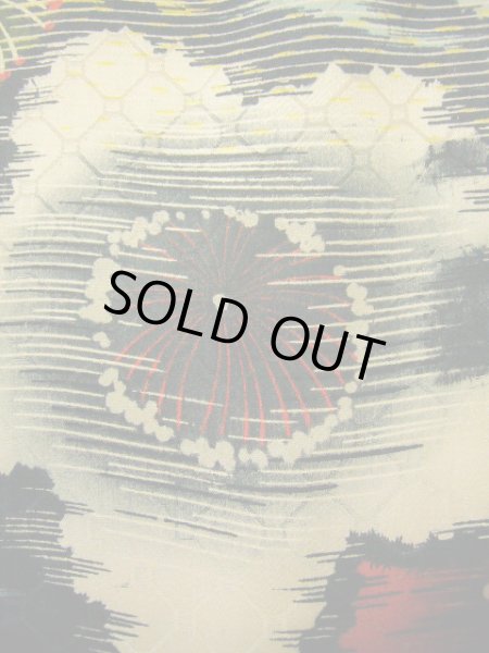 画像8: F0525A 小紋 女性用着物 シルク(正絹) シャイニーな 淡い 水色 梅 【中古】 【USED】 【リサイクル】 ★☆☆☆☆ (8)