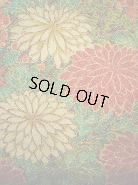 画像15: F0525U 小紋 女性用着物 シルク(正絹)  シャイニーな 山吹 梅 【中古】 【USED】 【リサイクル】 ★★★★☆ (15)