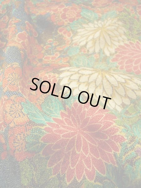 画像19: F0525U 小紋 女性用着物 シルク(正絹)  シャイニーな 山吹 梅 【中古】 【USED】 【リサイクル】 ★★★★☆ (19)