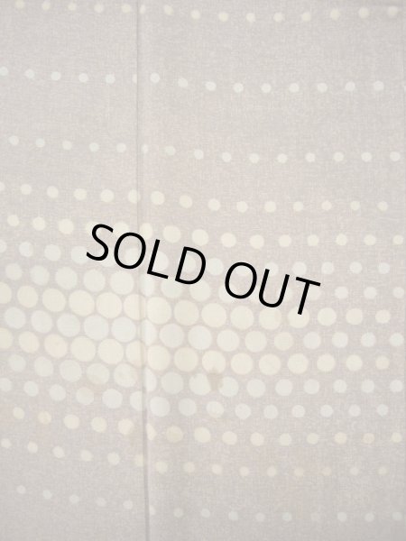 画像4: F0601H 付下げ 女性用着物 シルク(正絹) 薄い 紫がかった ブラウン(茶色) 小さな点々 【中古】 【USED】 【リサイクル】 ★☆☆☆☆ (4)