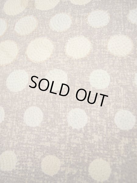 画像9: F0601H 付下げ 女性用着物 シルク(正絹) 薄い 紫がかった ブラウン(茶色) 小さな点々 【中古】 【USED】 【リサイクル】 ★☆☆☆☆ (9)