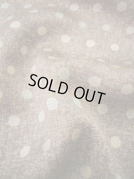 画像11: F0601H 付下げ 女性用着物 シルク(正絹) 薄い 紫がかった ブラウン(茶色) 小さな点々 【中古】 【USED】 【リサイクル】 ★☆☆☆☆ (11)