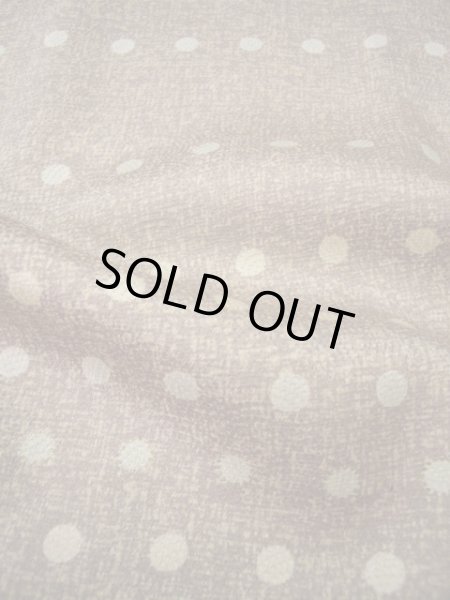 画像12: F0601H 付下げ 女性用着物 シルク(正絹) 薄い 紫がかった ブラウン(茶色) 小さな点々 【中古】 【USED】 【リサイクル】 ★☆☆☆☆ (12)