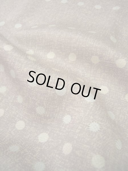 画像13: F0601H 付下げ 女性用着物 シルク(正絹) 薄い 紫がかった ブラウン(茶色) 小さな点々 【中古】 【USED】 【リサイクル】 ★☆☆☆☆ (13)