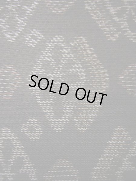 画像5: F0630L 大島紬 女性用着物 緯総絣(よこそうがすり) シルク(正絹)  ダークな ブラウン(茶色), 花菱 【中古】 【USED】 【リサイクル】 ★★★★☆ (5)