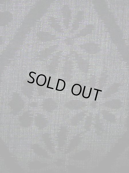 画像5: F0804O 紬 女性用着物 結城紬 結城紬 シルク(正絹)   黒, 蜀江文 【中古】 【USED】 【リサイクル】 ★★★☆☆ (5)