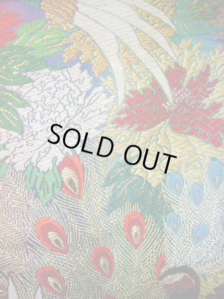 画像13: F1202C 打掛 女性用着物  シルク(正絹)  シャイニーな 紫, 孔雀 【中古】 【USED】 【リサイクル】 ★★★★★ (13)