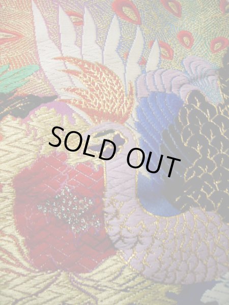 画像19: F1202C 打掛 女性用着物  シルク(正絹)  シャイニーな 紫, 孔雀 【中古】 【USED】 【リサイクル】 ★★★★★ (19)