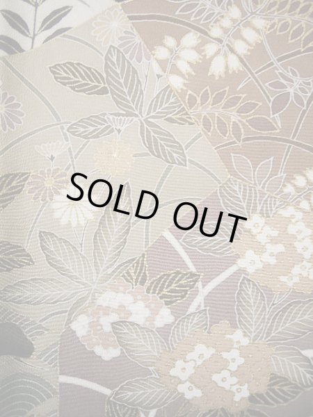 画像15: G0127C 黒留袖 女性用着物 家紋:桐 シルク(正絹)   黒, 紫陽花 【中古】 【USED】 【リサイクル】 ★★★★☆ (15)