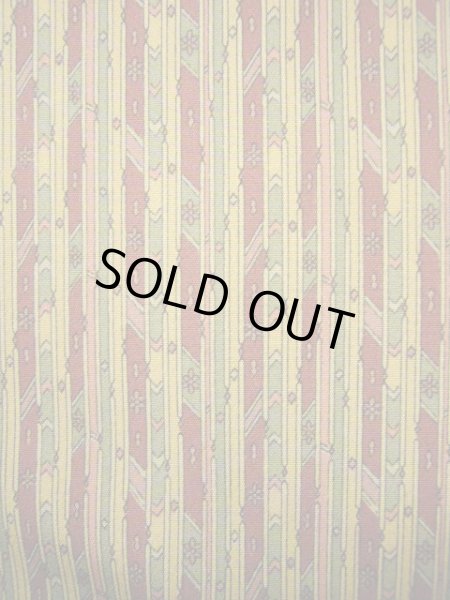 画像4: G0302T 小紋 女性用着物  シルク(正絹) スモーキーな 赤みのある ブラウン(茶色), 縞 【中古】 【USED】 【リサイクル】 ★★☆☆☆ (4)