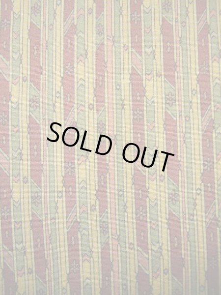 画像5: G0302T 小紋 女性用着物  シルク(正絹) スモーキーな 赤みのある ブラウン(茶色), 縞 【中古】 【USED】 【リサイクル】 ★★☆☆☆ (5)