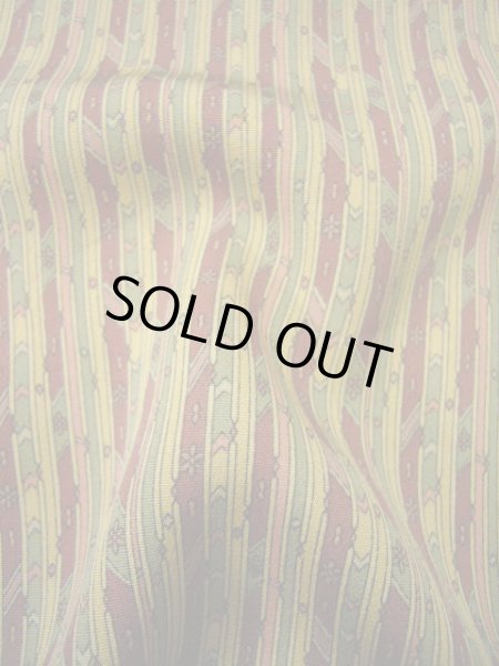 画像6: G0302T 小紋 女性用着物  シルク(正絹) スモーキーな 赤みのある ブラウン(茶色), 縞 【中古】 【USED】 【リサイクル】 ★★☆☆☆ (6)