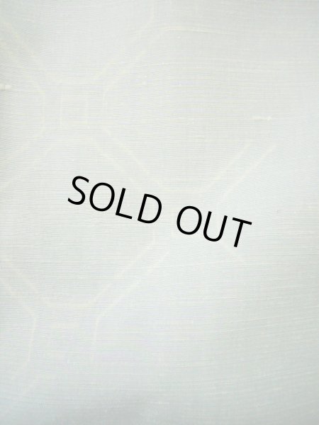 画像8: G0302V 紬 女性用着物  シルク(正絹) スモーキーな 薄い 水色, 花 【中古】 【USED】 【リサイクル】 ★★★★☆ (8)