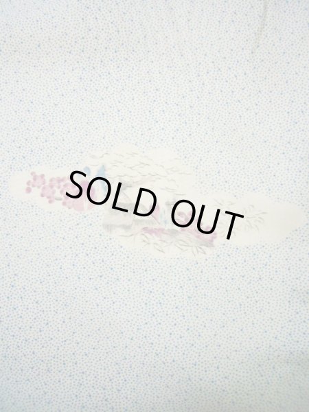 画像5: G0302X 小紋 女性用着物  シルク（正絹）  スモーキーな オフ　ホワイト, 梅 【中古】 【USED】 【リサイクル】 ★★★☆☆ (5)