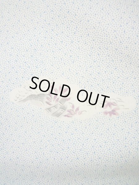 画像6: G0302X 小紋 女性用着物  シルク（正絹）  スモーキーな オフ　ホワイト, 梅 【中古】 【USED】 【リサイクル】 ★★★☆☆ (6)