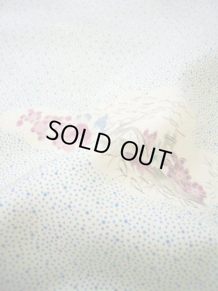 画像10: G0302X 小紋 女性用着物  シルク（正絹）  スモーキーな オフ　ホワイト, 梅 【中古】 【USED】 【リサイクル】 ★★★☆☆ (10)