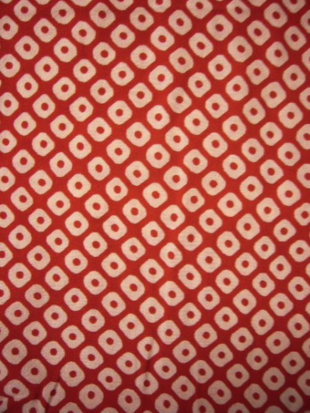 画像3: G0415Q じゅばん 女児用着物 子ども用、金紗 シルク(正絹)   赤, かのこ 【中古】 【USED】 【リサイクル】 ★★★☆☆ (3)