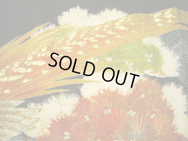 画像14: G0508H 黒留袖 女性用着物 家紋:桐 シルク(正絹)   黒, 雉 【中古】 【USED】 【リサイクル】 ★☆☆☆☆ (14)