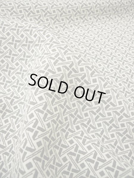 画像6: G0526M 小紋 女性用着物  シルク（正絹）   オフ　ホワイト, 幾何学模様 【中古】 【USED】 【リサイクル】 ★★★★☆ (6)