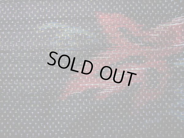 画像5: G0601D 紬 女性用着物  シルク(正絹)  スモーキーな 黒, 花 【中古】 【USED】 【リサイクル】 ★★★★☆ (5)