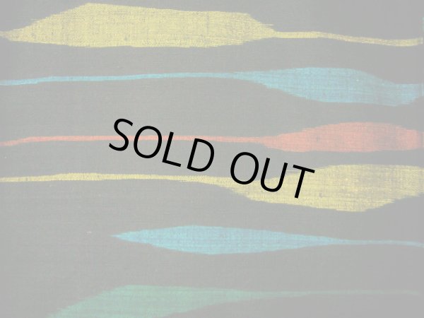 画像5: G0602B 紬 女性用着物  シルク(正絹)  スモーキーな 黒, 縞 【中古】 【USED】 【リサイクル】 ★★★★★ (5)