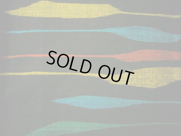 画像7: G0602B 紬 女性用着物  シルク(正絹)  スモーキーな 黒, 縞 【中古】 【USED】 【リサイクル】 ★★★★★ (7)