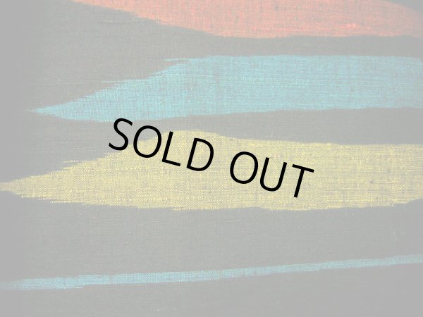 画像10: G0602B 紬 女性用着物  シルク(正絹)  スモーキーな 黒, 縞 【中古】 【USED】 【リサイクル】 ★★★★★ (10)