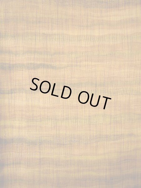 画像3: G0602C 紬 女性用着物  シルク(正絹) 薄い 茶色がかった オレンジ, 縞 【中古】 【USED】 【リサイクル】 ★★★★☆ (3)