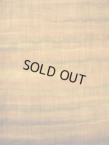 画像5: G0602C 紬 女性用着物  シルク(正絹) 薄い 茶色がかった オレンジ, 縞 【中古】 【USED】 【リサイクル】 ★★★★☆ (5)