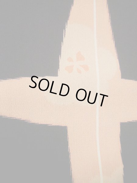 画像7: G0602F 小紋 女性用着物  シルク(正絹)  ダークな 紫, 十字 【中古】 【USED】 【リサイクル】 ★☆☆☆☆ (7)