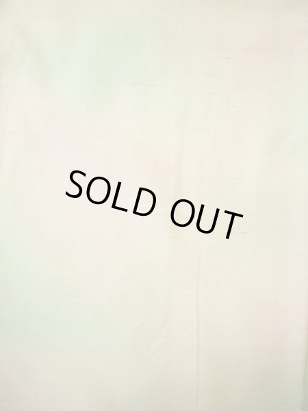 画像3: G0605R 紬 女性用着物  シルク(正絹) 淡い 白みのある グリーン(緑), ぼかし 白みのある【中古】 【USED】 【リサイクル】 ★★☆☆☆ (3)