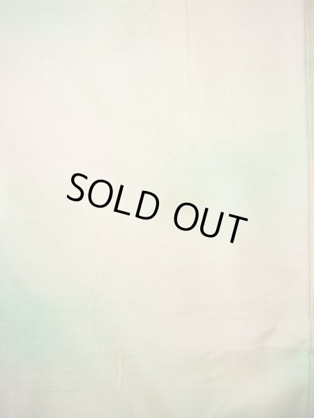 画像5: G0605R 紬 女性用着物  シルク(正絹) 淡い 白みのある グリーン(緑), ぼかし 白みのある【中古】 【USED】 【リサイクル】 ★★☆☆☆ (5)