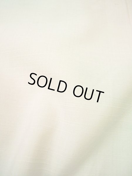 画像9: G0605R 紬 女性用着物  シルク(正絹) 淡い 白みのある グリーン(緑), ぼかし 白みのある【中古】 【USED】 【リサイクル】 ★★☆☆☆ (9)