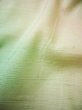 画像10: G0605R 紬 女性用着物  シルク（正絹） 淡い 白みのある グリーン（緑）, ぼかし 白みのある【中古】 【USED】 【リサイクル】 ★★☆☆☆ (10)