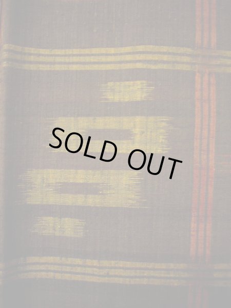 画像5: G0605S 紬 女性用着物  シルク(正絹)  スモーキーな ブラウン(茶色), 鳥 【中古】 【USED】 【リサイクル】 ★★★★☆ (5)