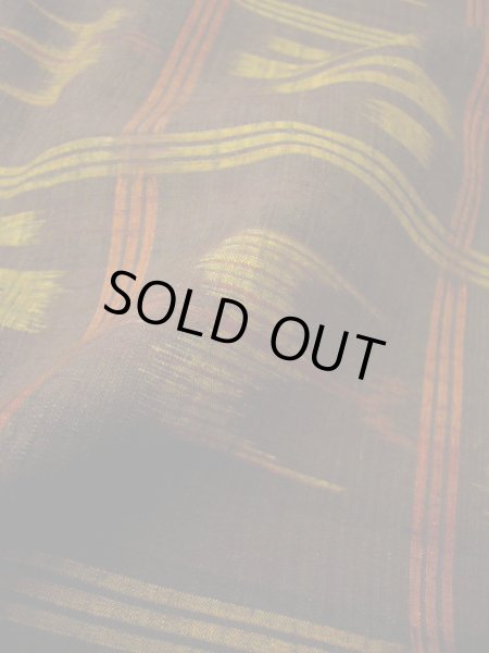 画像7: G0605S 紬 女性用着物  シルク(正絹)  スモーキーな ブラウン(茶色), 鳥 【中古】 【USED】 【リサイクル】 ★★★★☆ (7)