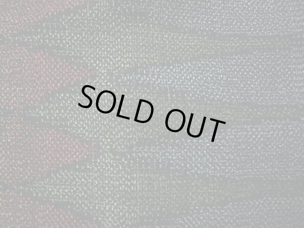 画像5: G0605W 塩沢紬 女性用着物  シルク(正絹)  スモーキーな 青, ジグザグ 【中古】 【USED】 【リサイクル】 ★★★★☆ (5)