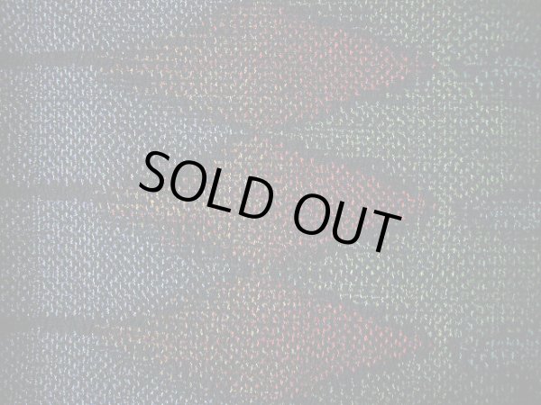 画像6: G0605W 塩沢紬 女性用着物  シルク(正絹)  スモーキーな 青, ジグザグ 【中古】 【USED】 【リサイクル】 ★★★★☆ (6)