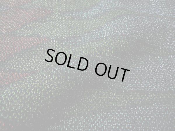 画像8: G0605W 塩沢紬 女性用着物  シルク(正絹)  スモーキーな 青, ジグザグ 【中古】 【USED】 【リサイクル】 ★★★★☆ (8)